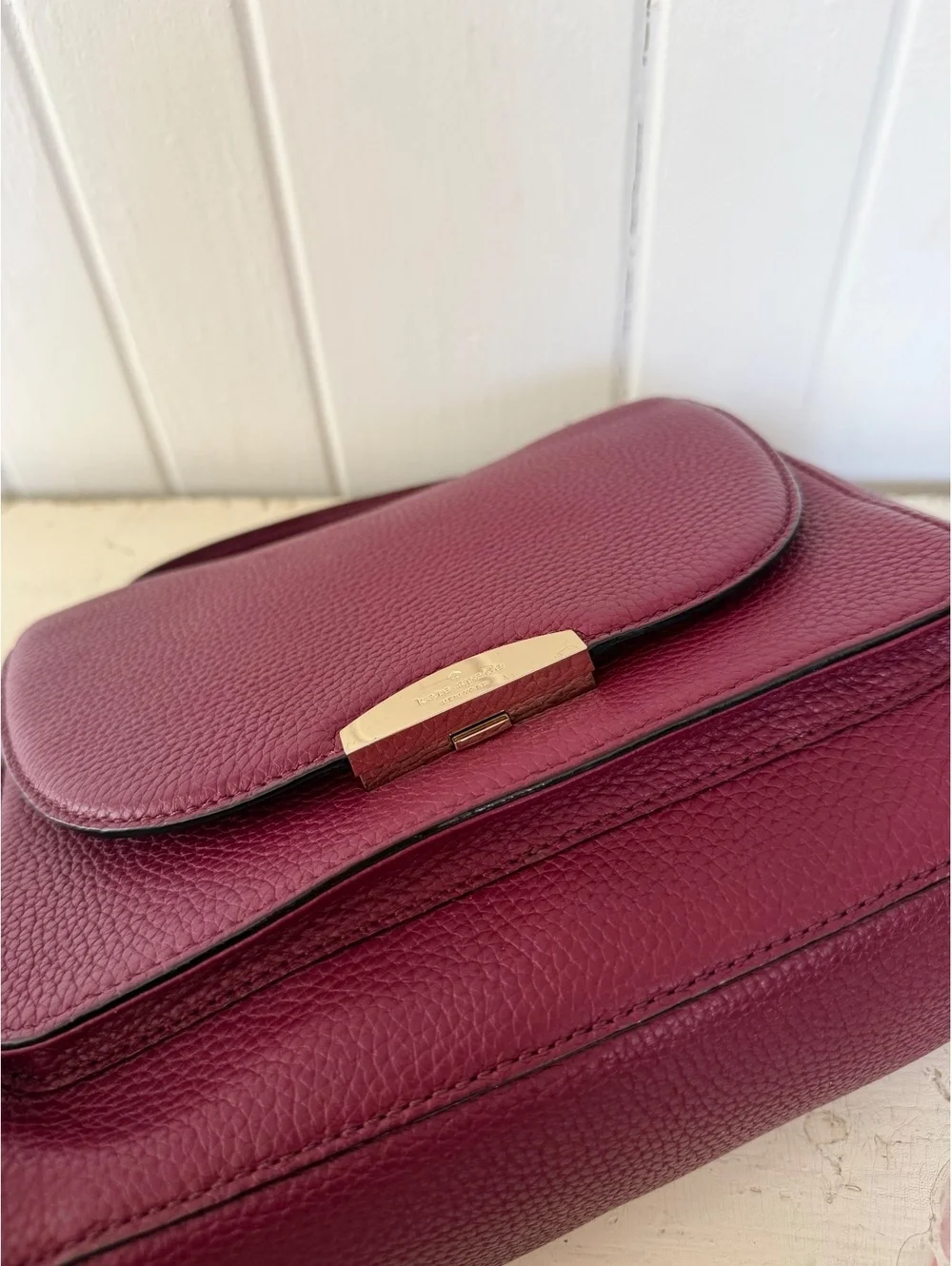 Kate Spade Burgundy Leather Handbag
